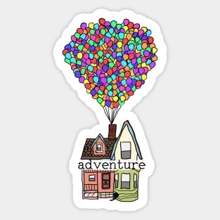 Adventure Is Out There Sticker